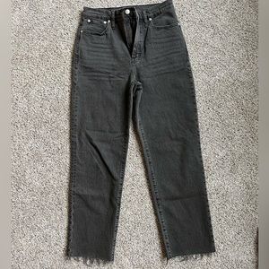 Madewell Perfect Vintage Straight Jeans Size 28 Cosner Medium Gray Wash - EUC